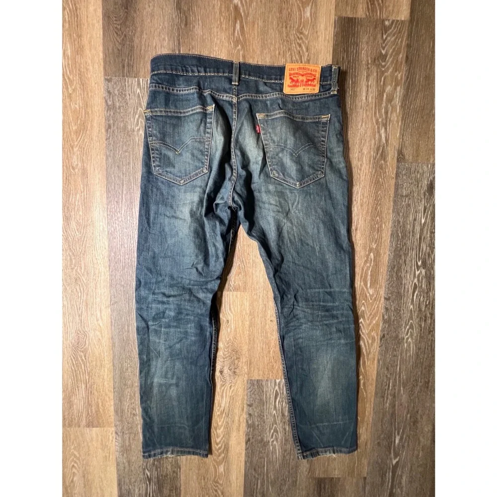 Levi's 502 Regular Taper‎ Jeans Mens 34x32 Blue Good Medium Wash Denim 5-Pocket